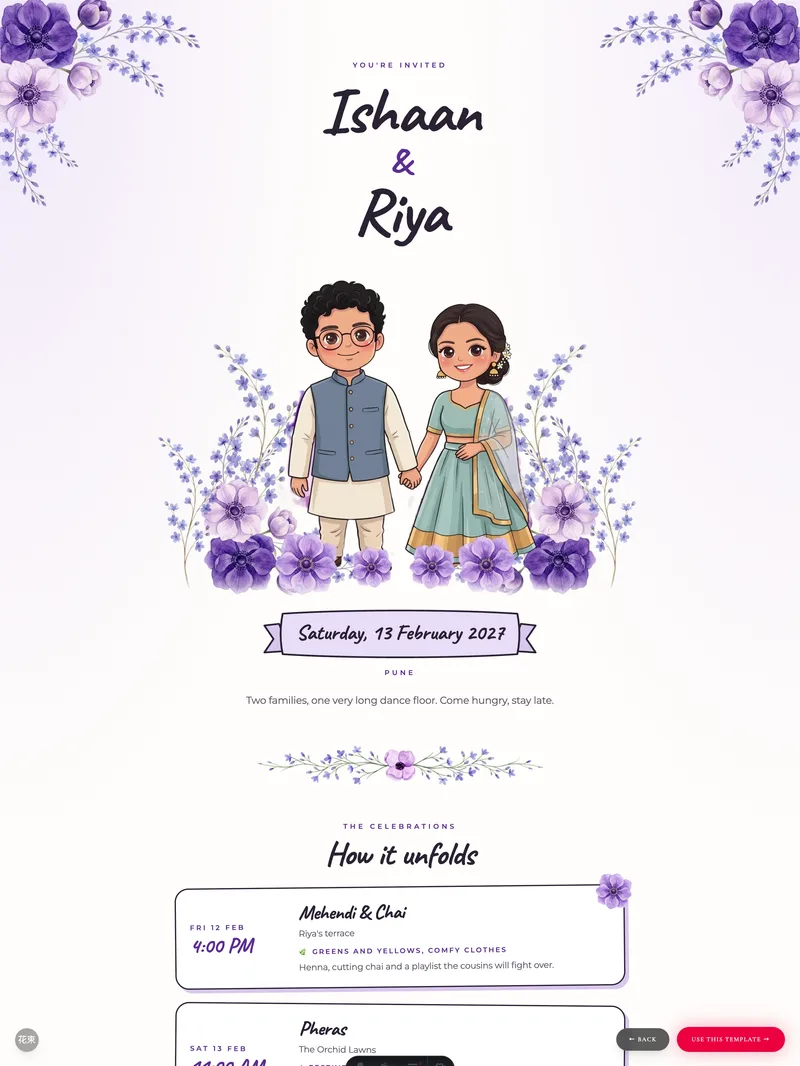 Posy template preview